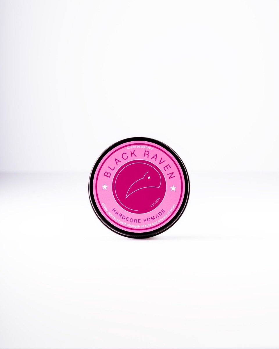 Black Raven Hardcore Pomade - Haarpomade - Extra Sterke Hold - Strakke Finish - 100 ml