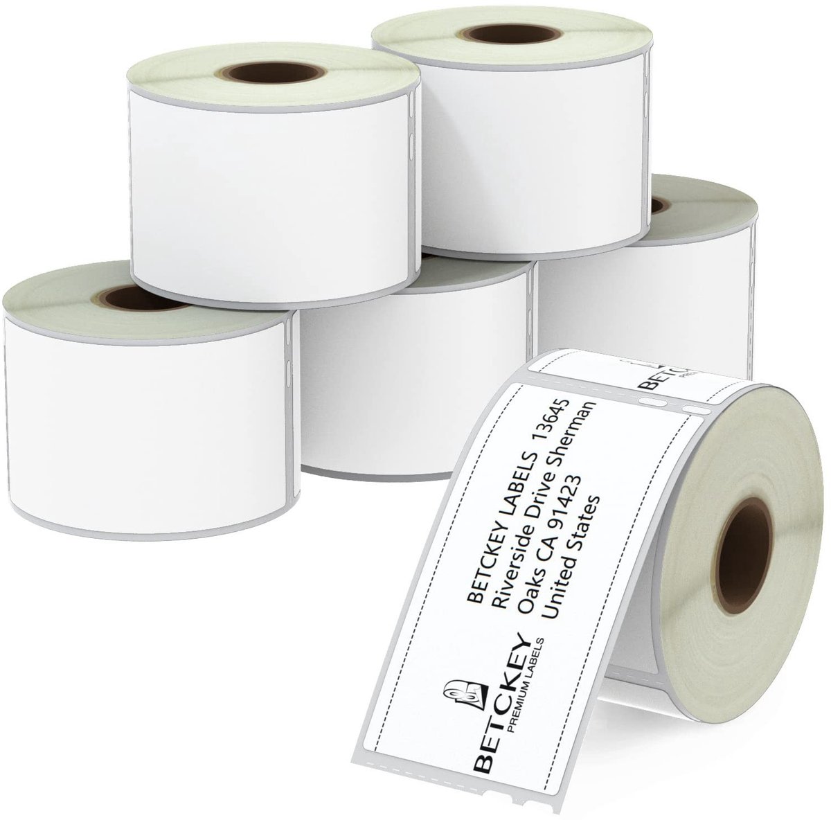 Elzusha - Labels voor Dymo Printers - 6 Rollen van 1440 Zelfklevende Labels
