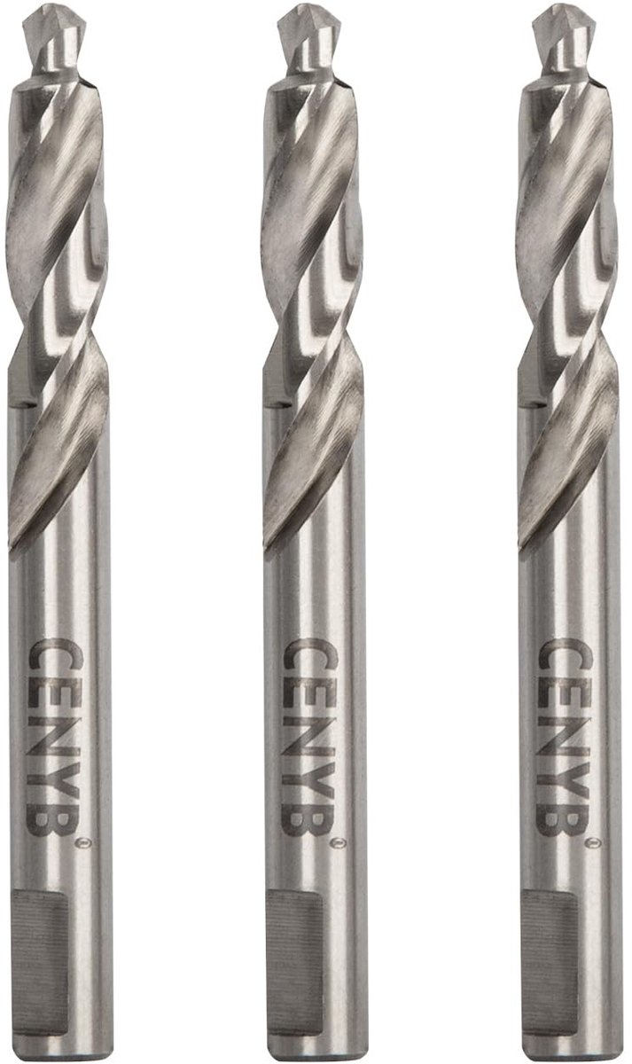 Elzusha - Set van 3 Stacked Boor Bits - Geschikt voor Hard Metaal en Hout