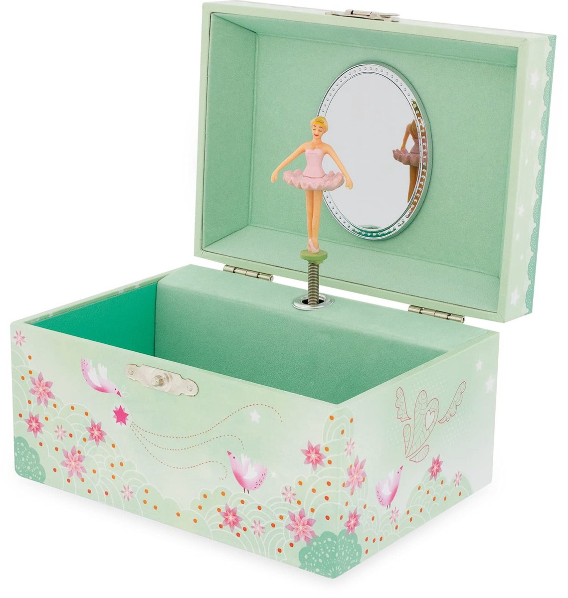 Elzusha - Muziek Sieraden Doosje - Klein met Vogel - 10 x 15 x 8 cm