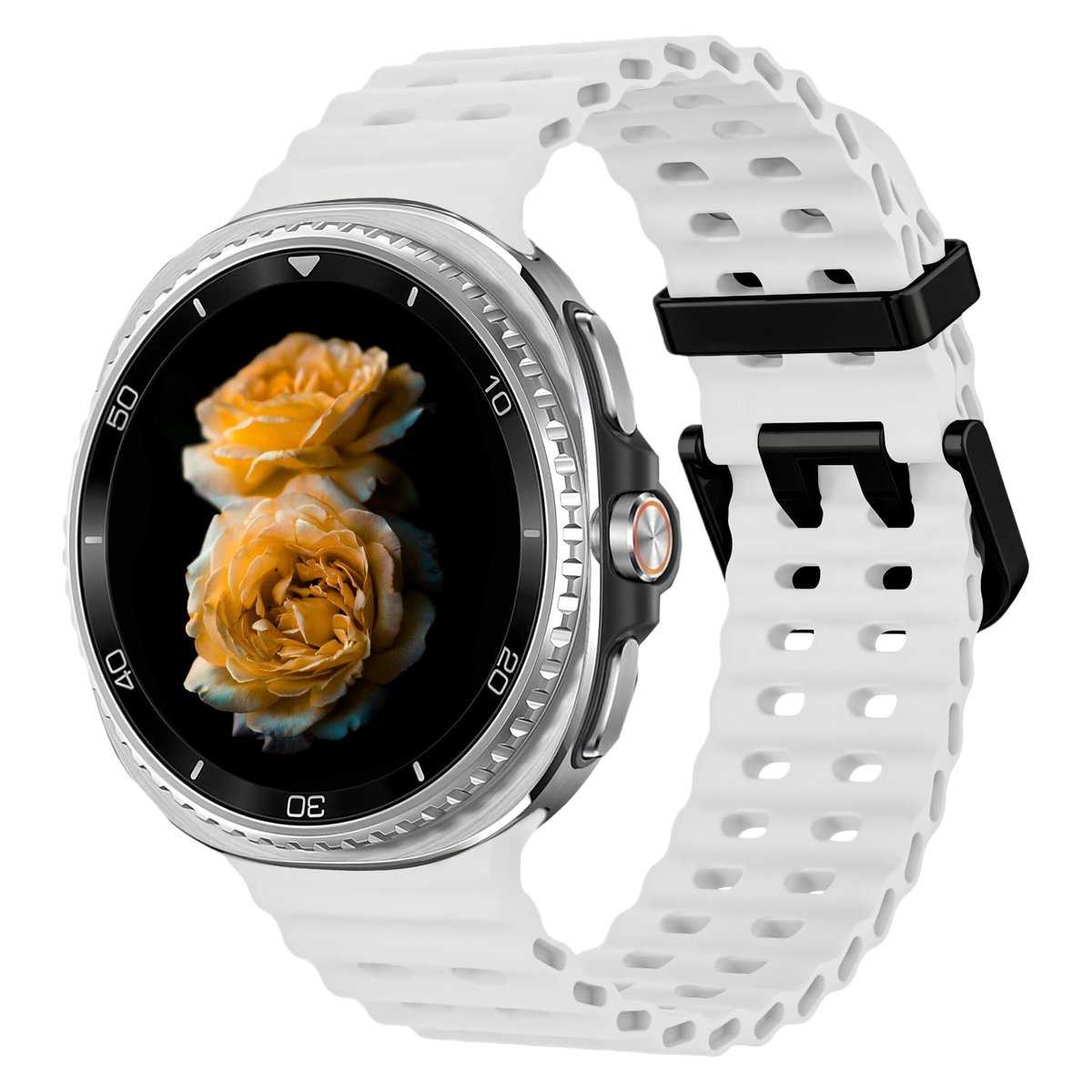 Elzusha - Sportieve Horlogeband voor Samsung Galaxy Watch 8 - Ademend en Waterdicht - Silicoon