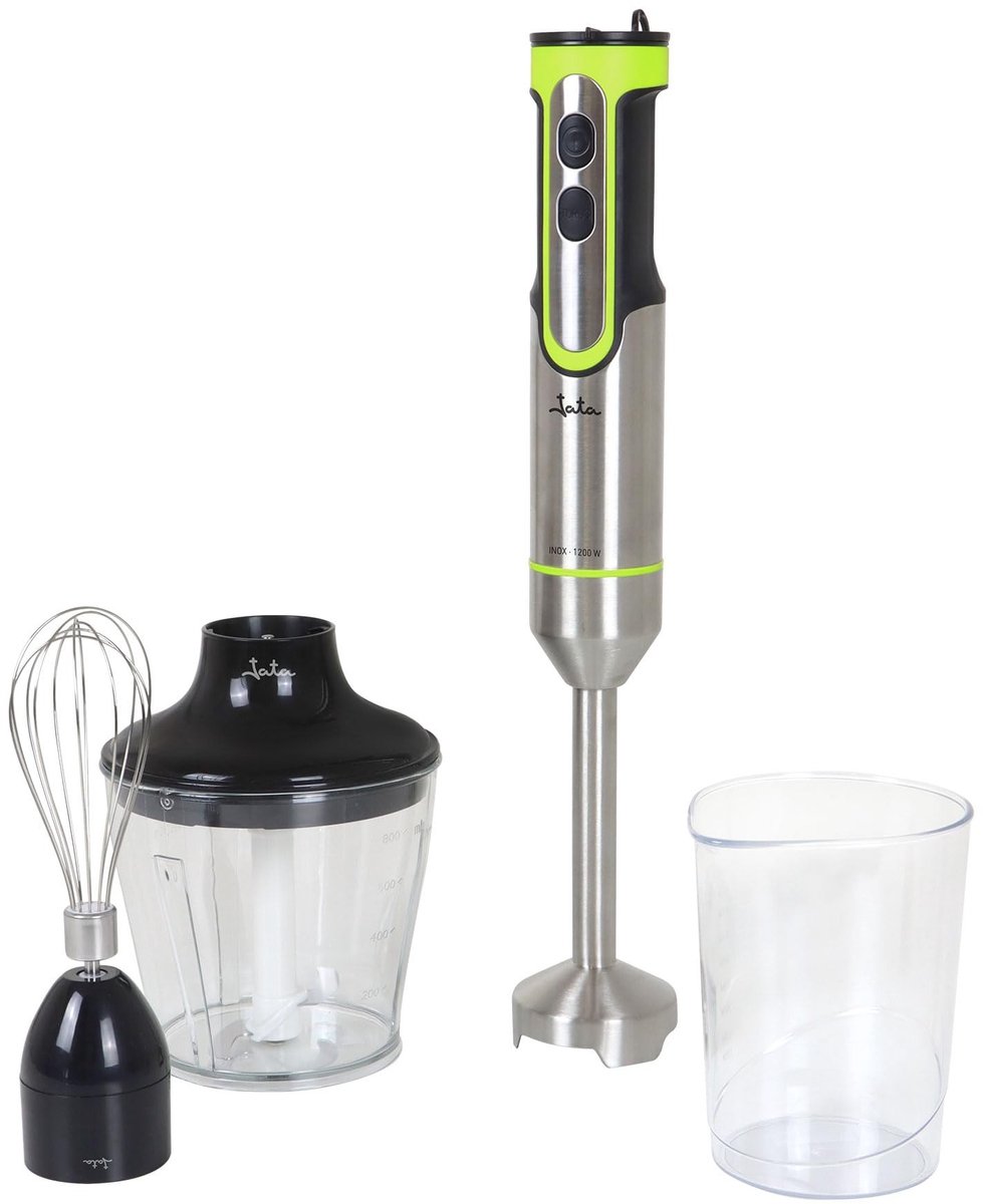 Elzusha - Hand Blender met 1200 W en 4 Roestvrijstalen Messen