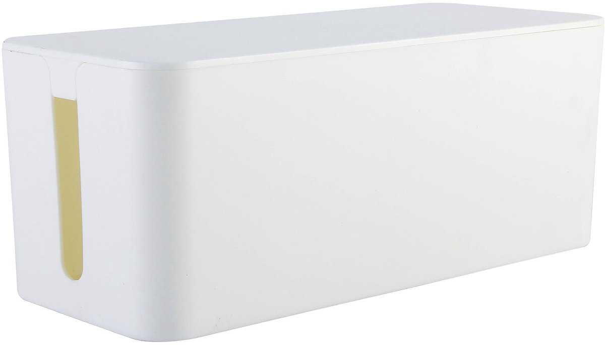 Elzusha - Kabeldoos voor kabelmanagement - 32 x 13,5 x 12,7 cm - Wit