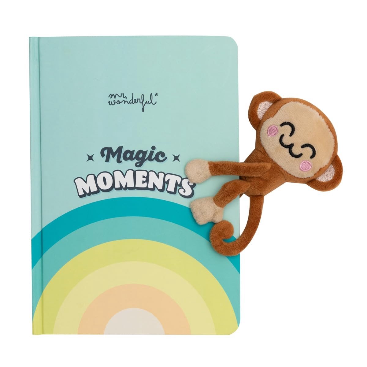 Elzusha - Notitieboek met pluche en magnetische sluiting - Multicolor