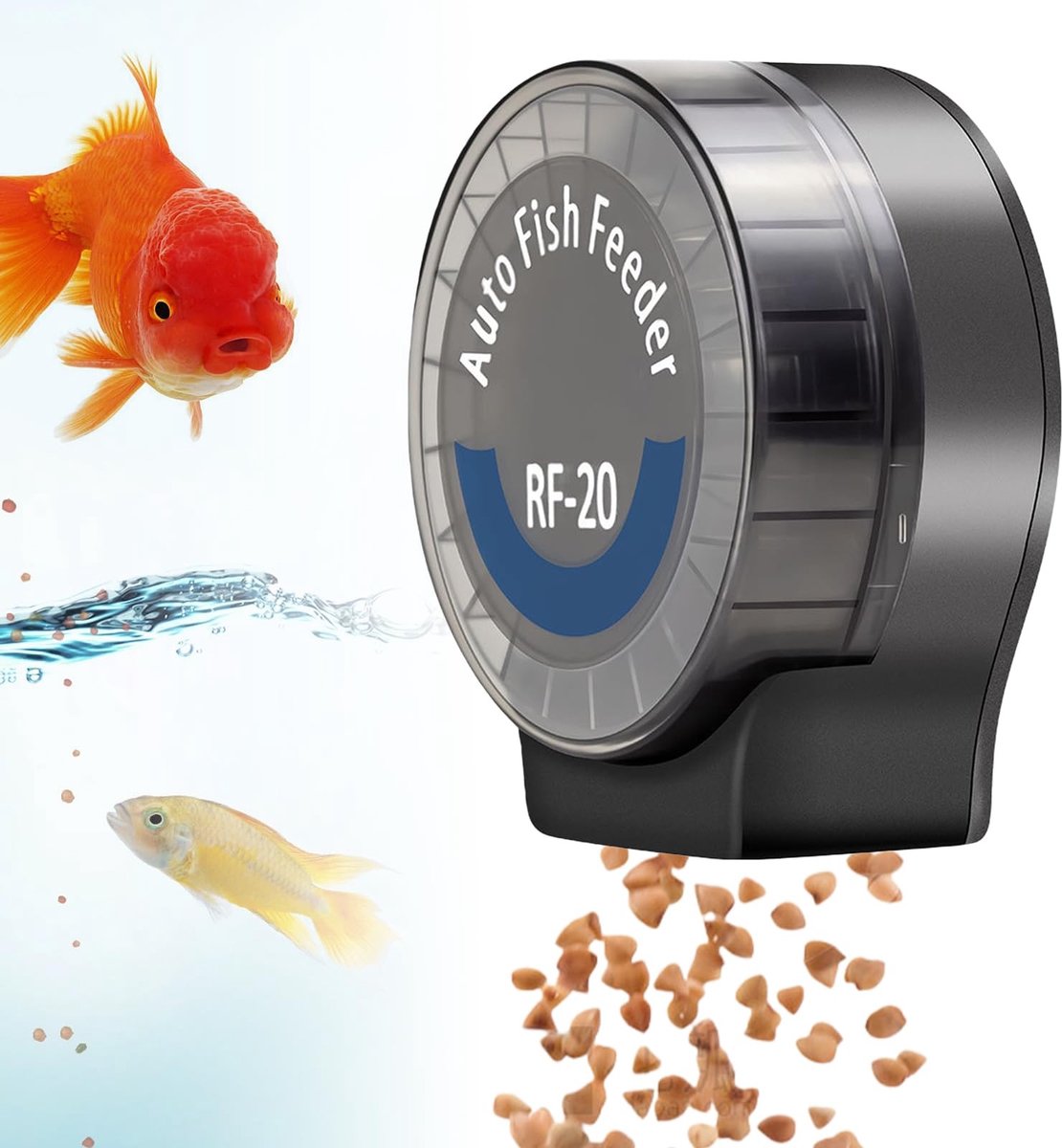 Elzusha - Automatische Voederautomaat voor Aquarium - LCD Timer en 15 Compartimenten