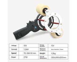 Pijpwikkelaar Elektrisch - 12V Semi-Automatisch - 27W Vermogen - Lithium Batterij - Voor…