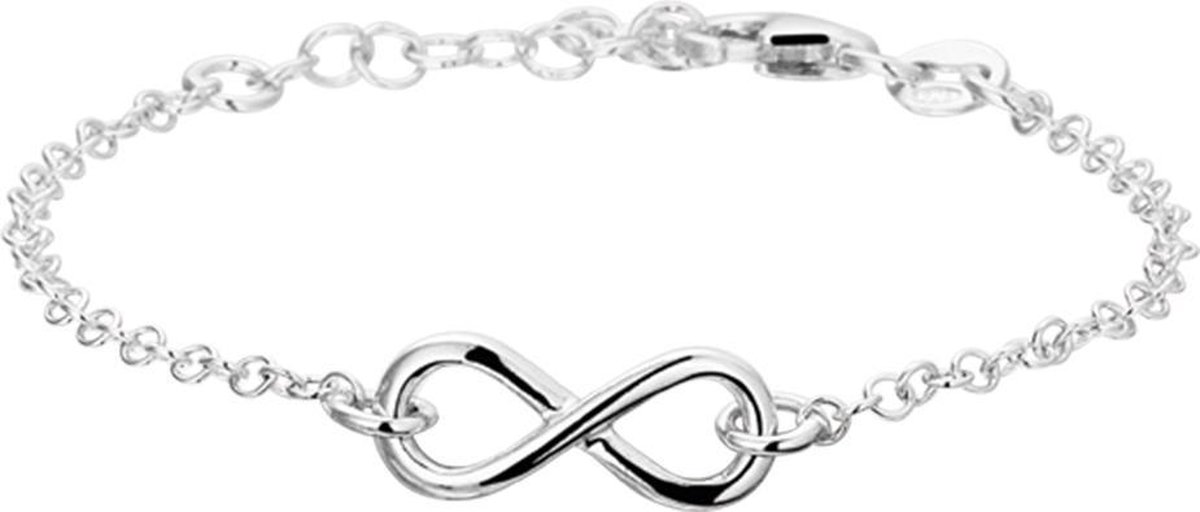 Glams Armband Infinity 2,0 mm 17 + 2 cm - Zilver