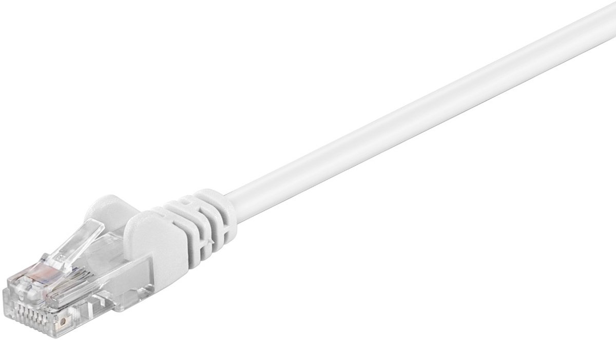 Wentronic CAT5E Netwerkkabel - RJ45 - Wit - 1 m