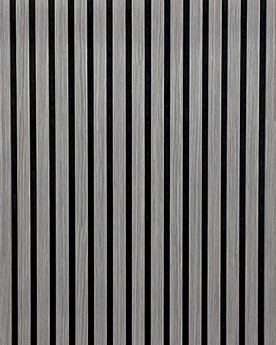 Akoestische wandpaneel | 60×270 cm | Grey Oak | 27 mm latten | Akoestische wandbekleding | Houten wandpanelen | Geluidsabsorberend | Wanddecoratie | Geluidsisolatie | Modern interieur | Wandpaneel voor woonkamer en kantoor