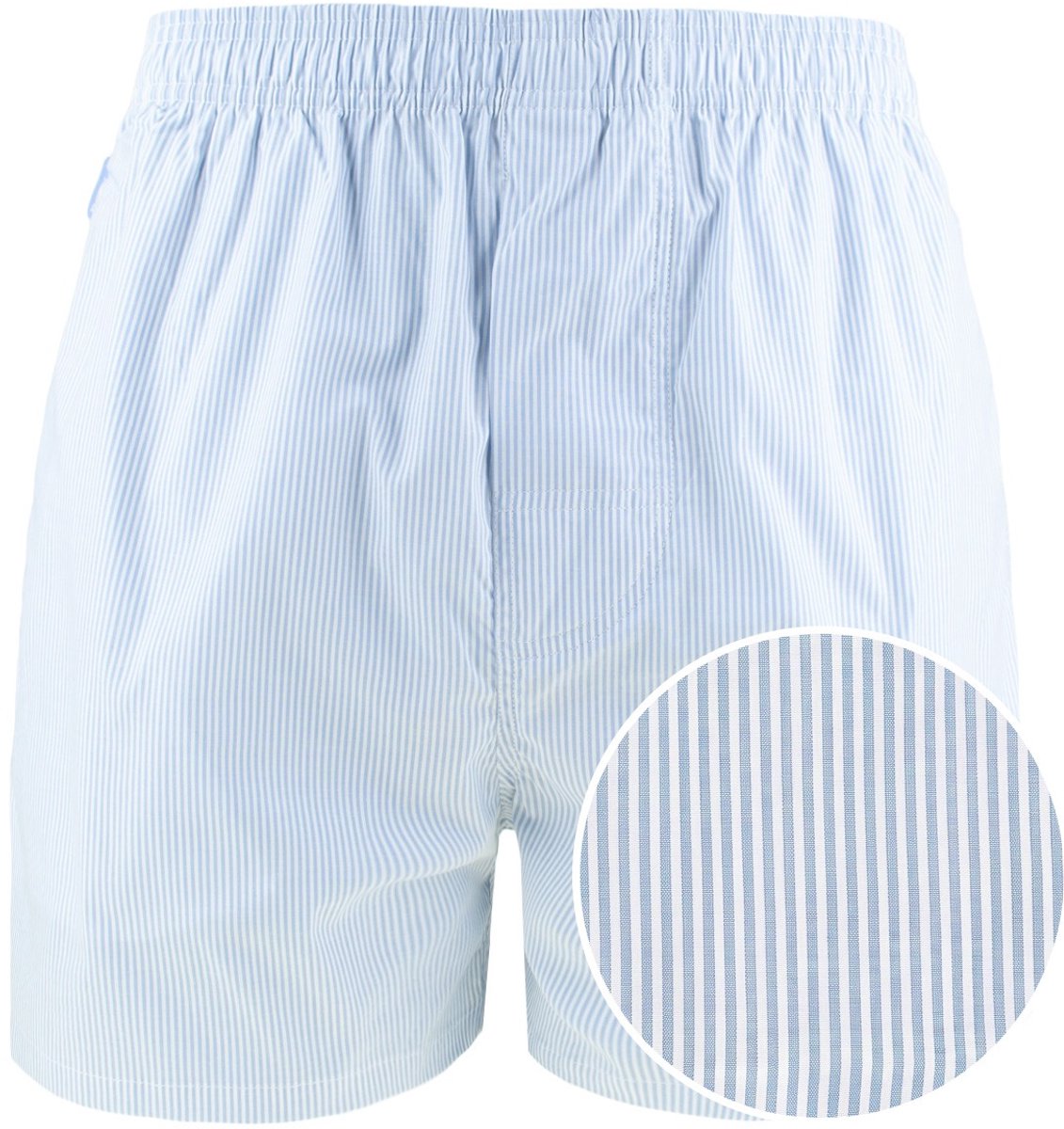 Pockies heren softserve wijde boxershort striped blauw & wit
