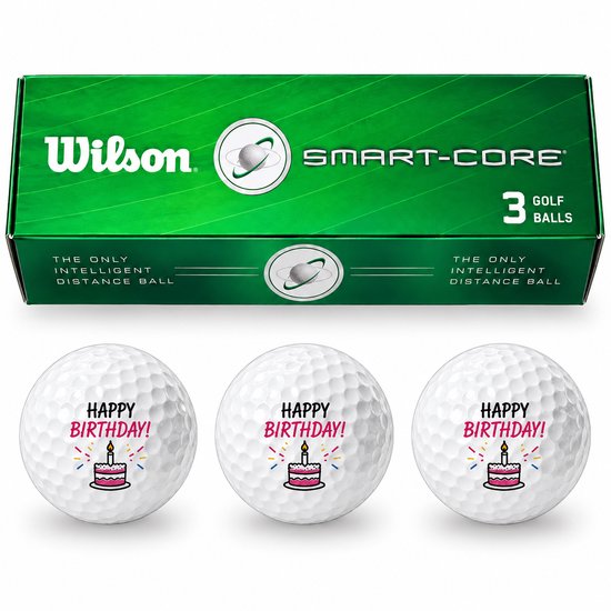 Wilson Golfballen Verjaardag Taart - Verjaardag Golf Cadeau - Golf Accessoires - Golfbal - 3 stuks van Wilson — afbeelding 3