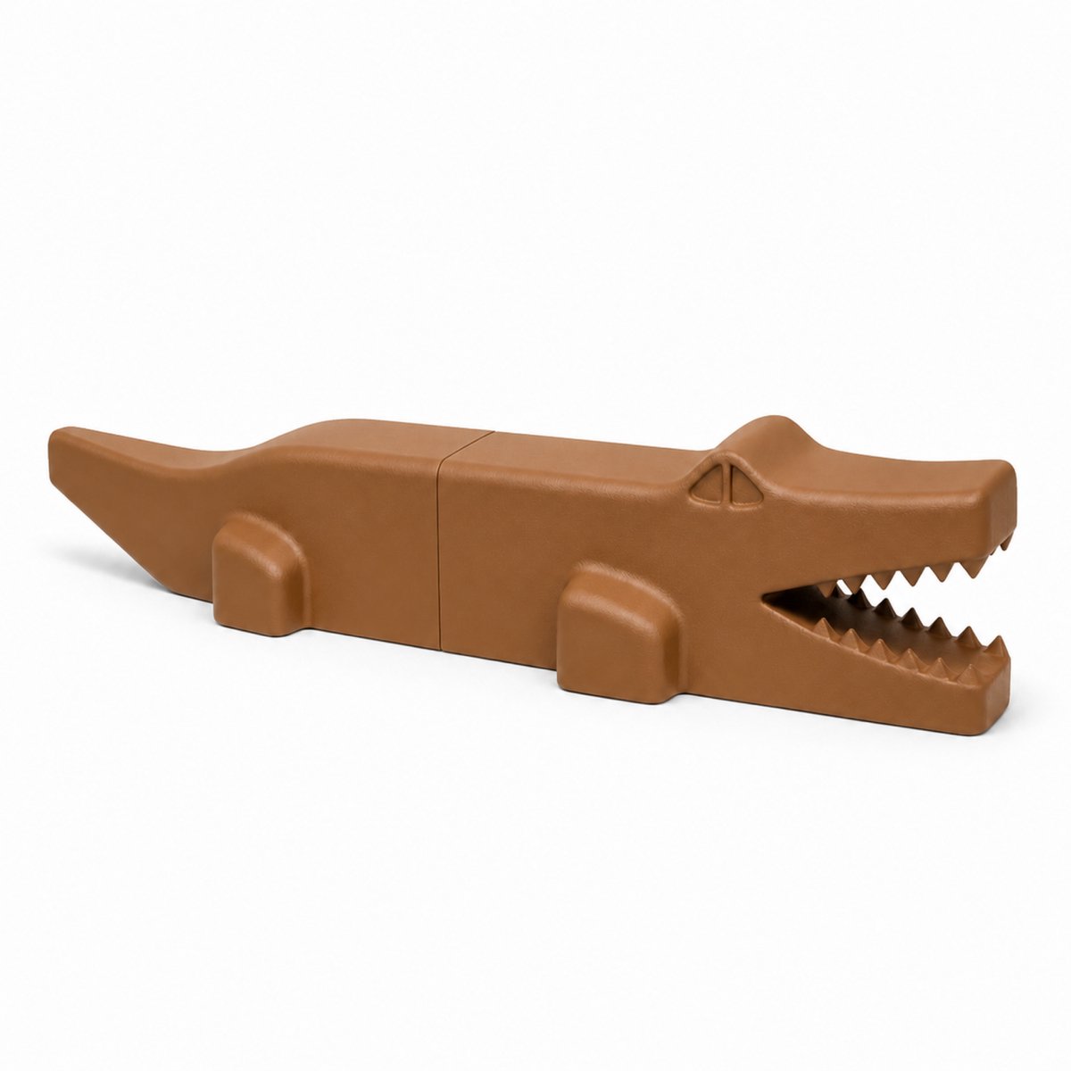 Fiastra krokodillenbeeld - Bruin - 60 cm