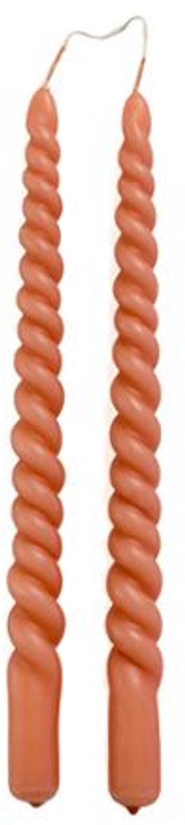 Kandelaar kaars twister - Gedraaide kaars - Twister Kaars - Swirl candle - Twisted candle - 4H - 1,2 x 30cm - Lila