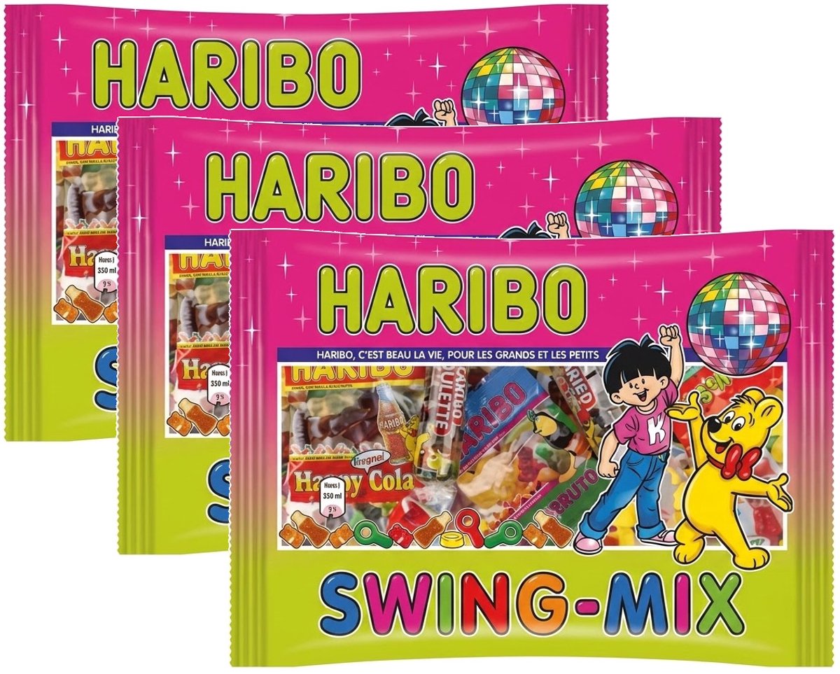 Haribo Swing Mix 26 Minis - Multipack - Snoep - 1275g (3x425g)
