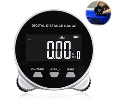 Digitale rolmaat - Digitaal meetlint - TENZHVXI® - 200 m - Met lcd-scherm - USB-C-oplaadfunctie - 260 mAh - Hoge precisie - Draagbaar - Voor vlakke en gebogen oppervlakken of voor kleermakers - Wit