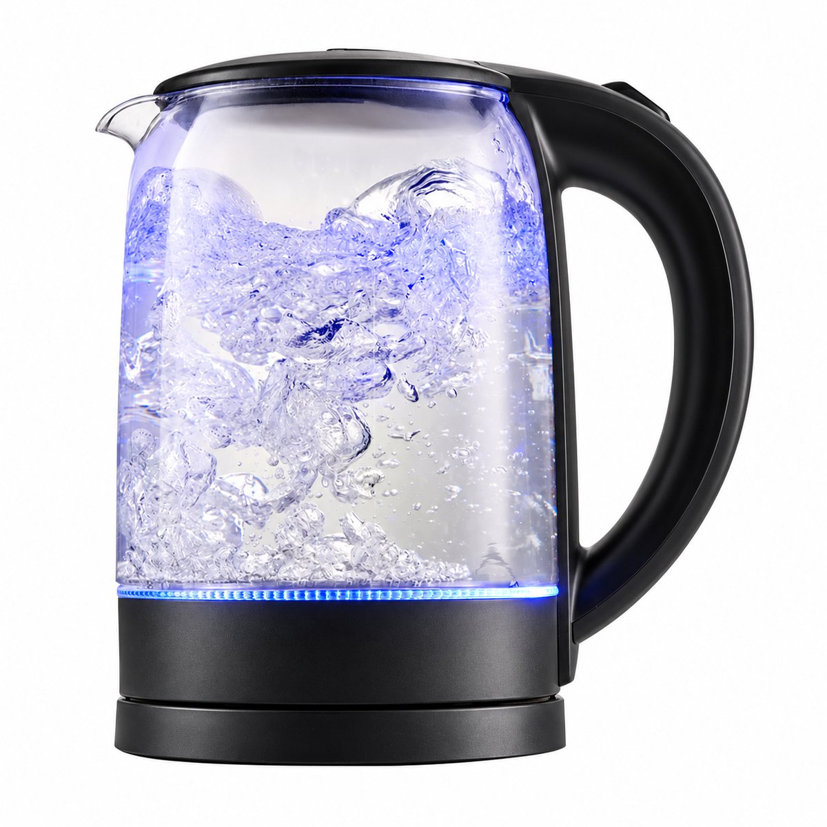 Waterkoker 1,7 L – Glazen Waterkoker 2200 W – Blauwe LED – Automatische Uitschakeling – Droogkookbeveiliging