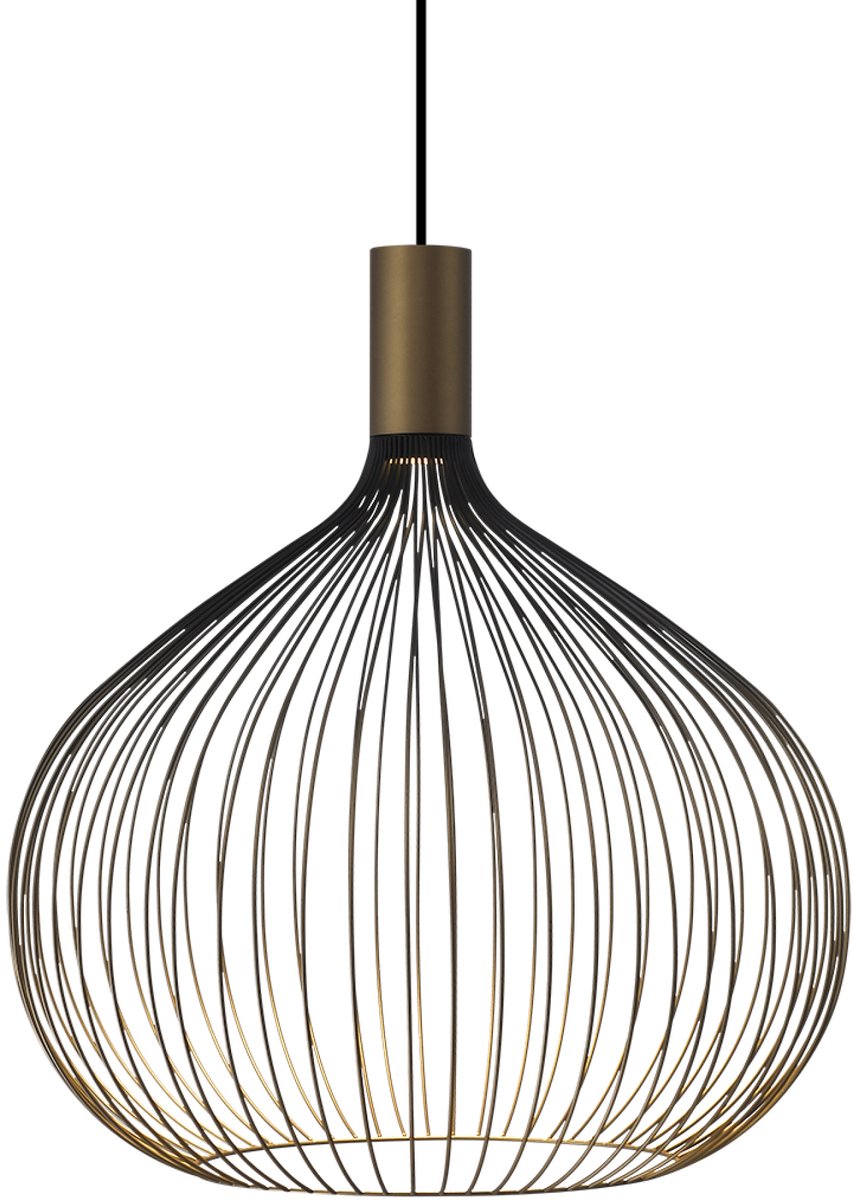 KS Verlichting - plafondlamp - Isabel - hanglamp - zwart - goud - GU10 - Dimbaar - luxe - binnenverlichting