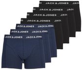 Jack & Jones JACLENO Boxers Homme - Lot de 7 - Bleu marine/Noir - Coton stretch - Taille XL