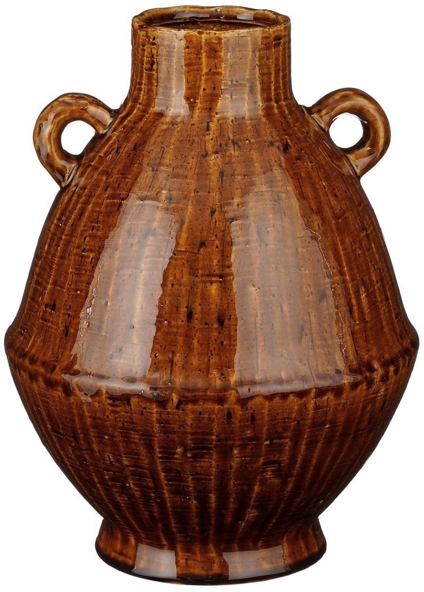 Mica Decorations Elena Vaas - H34 x Ø26 cm - Keramiek - Bruin