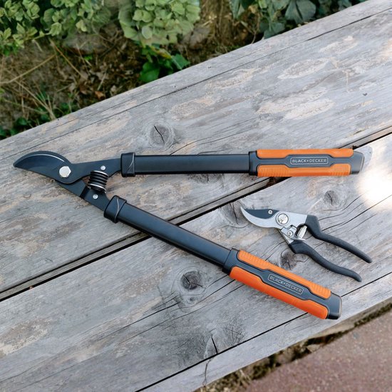 BLACK+DECKER Snoeigereedschap - 2 Stuks - Takkenschaar 53,3 CM - Snoeischaar 20,3 CM - Zwart/ Oranje van BLACK+DECKER — afbeelding 5