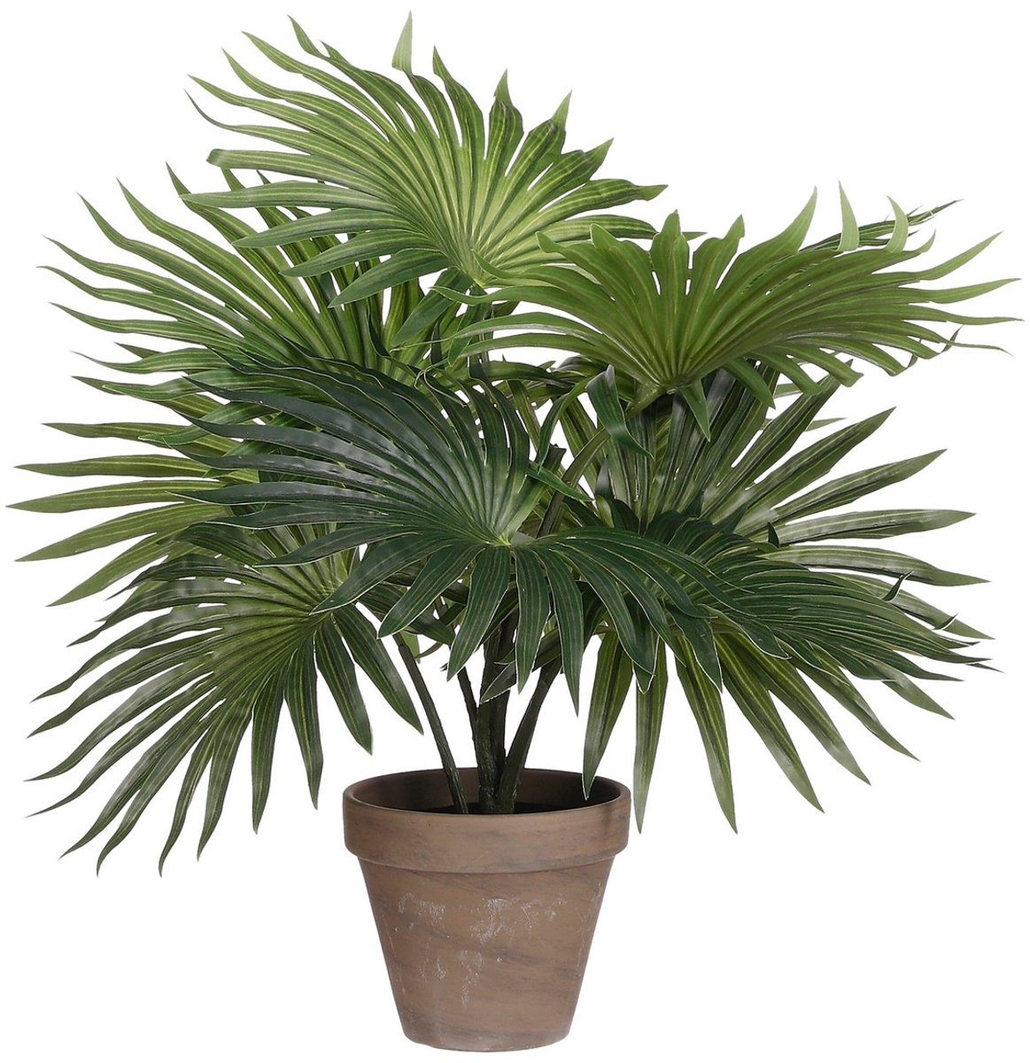 Mica Decorations Palm Kunstplant in Bloempot Stan - H40 x Ø35 cm - Groen