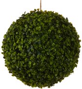 Mica Decorations Buxus Bol Kunstplant voor Buiten Hangend - Ø28 cm - Groen