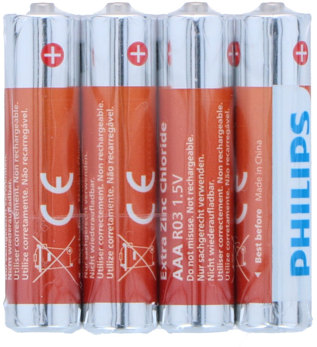Philips LongLife Batterij R03L4F/10
