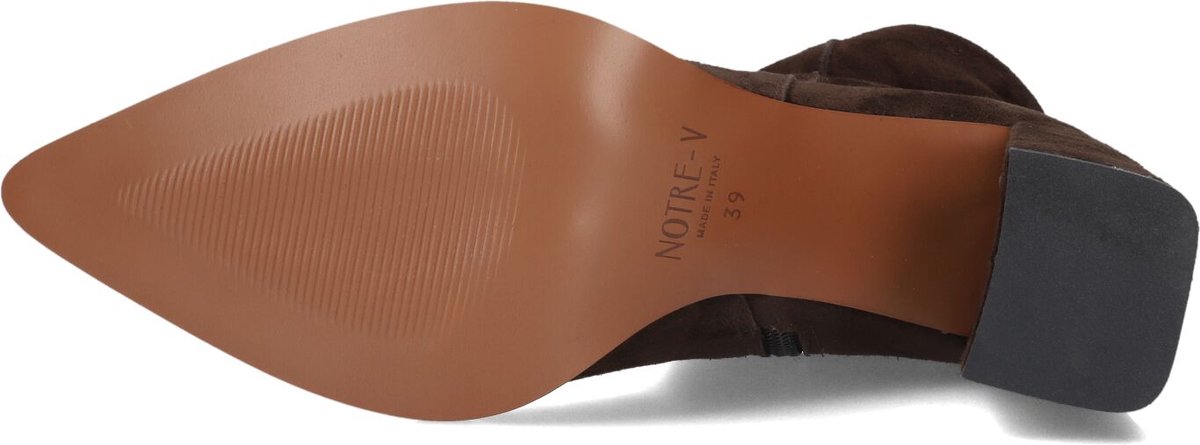Notre-V 94836 Laarzen - Suède - Dames - Bruin - Maat 41
