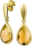 Sparkle14 Oorhangers Citrien - Goud Sparkle14 Oorhangers Citrien - Goud