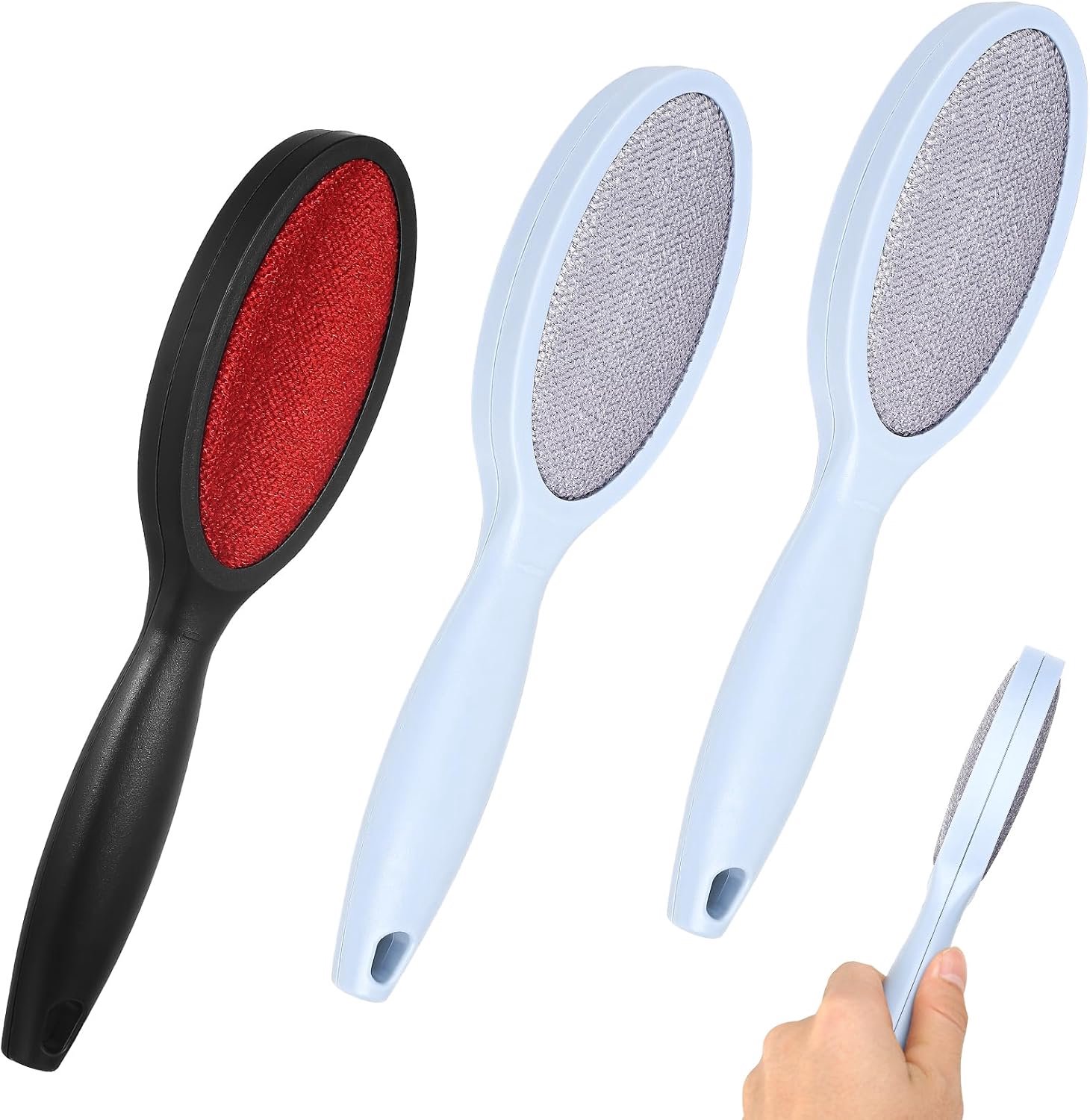 3 stuks kledingborstels, pluisverwijderaar, kledingborstel, dubbelzijdige pluisverwijderaar, voor kleding en meubels - ShopVlot