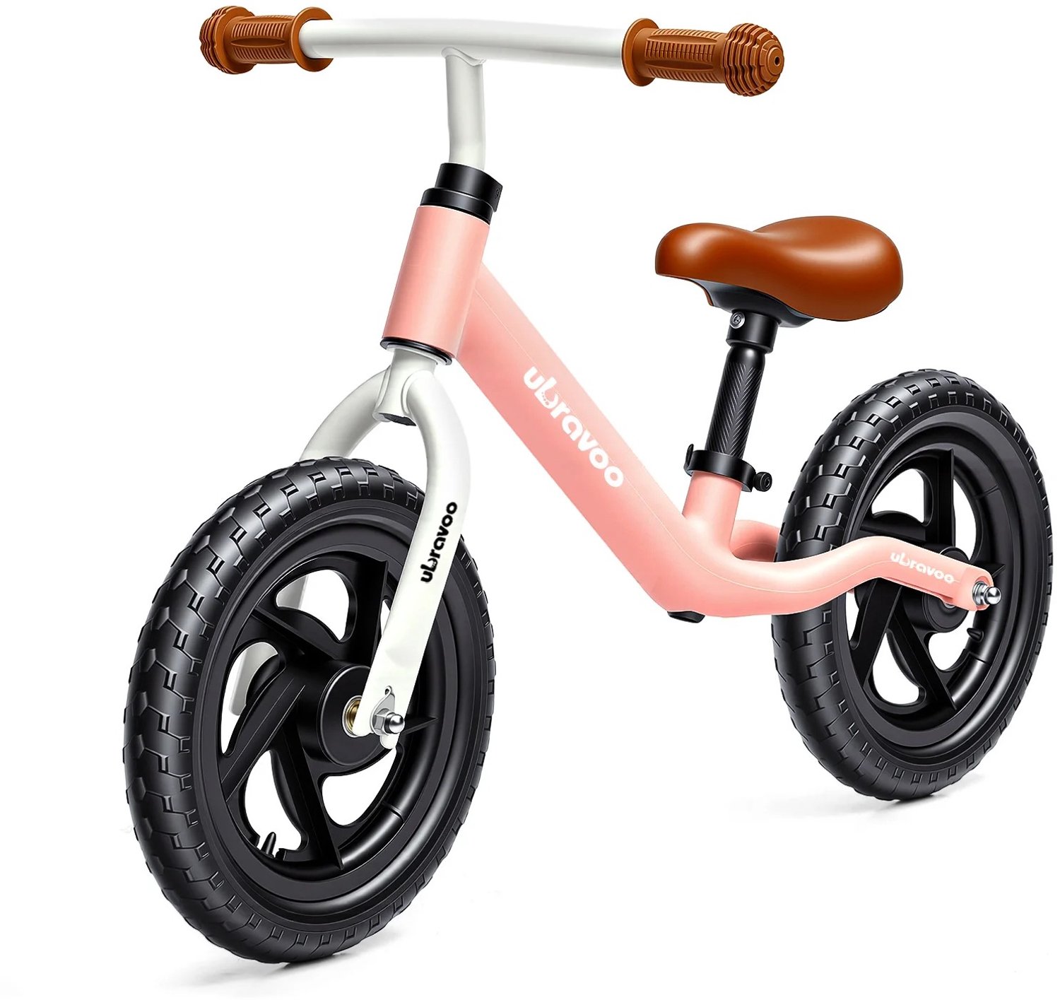 Heidat loopfiets - 2-6 jaar - Anti-lek banden - Verstelbaar zadel en stuur - Roze