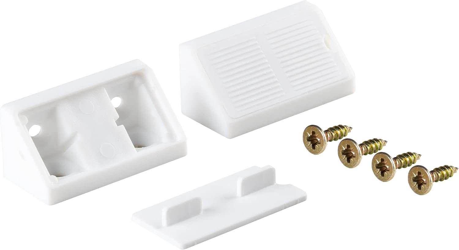 Hoekconnector dubbelset 20/40 x - meubelconnector - met afdekflap - versterkt verbindingen - ShopVlot