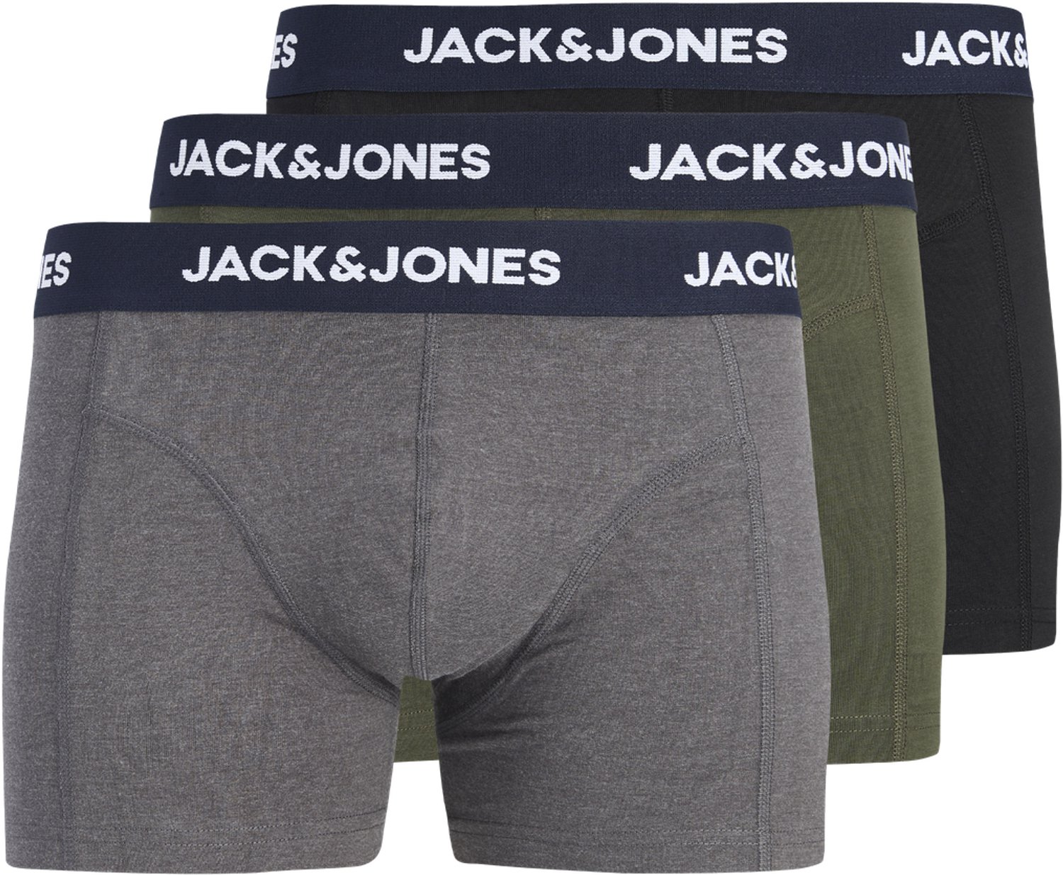 JACK & JONES - JACLAMP SOLID TRUNKS 3 PACK Heren Onderbroek