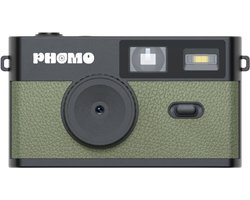 Phomo Digitale Retro Camera - Compact Camera - 8MP - 4 Retrofilters - Flits - SD-kaart - USB-C - Olijf Groen