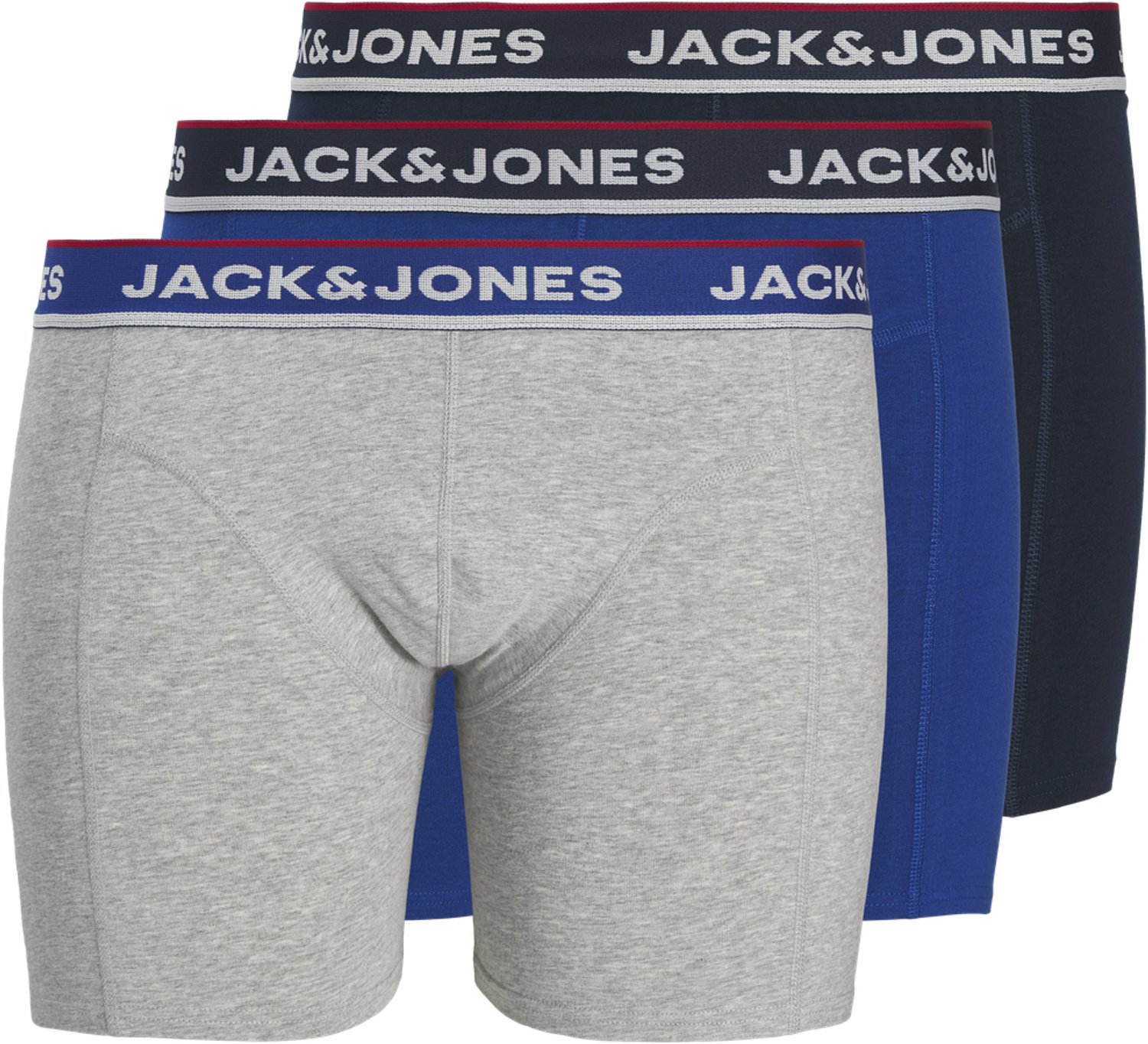 JACK & JONES PLUS - JACSWAY SOLID TRUNKS 3 PACK PLS Heren Onderbroek