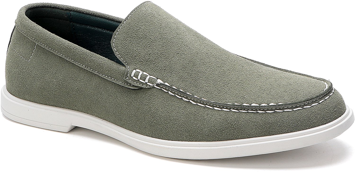Vinto® Loafers Heren - Instappers - Heren Schoenen - Nette Schoenen - Lichtgewicht - Rubberen Zool - Groen - Maat 41