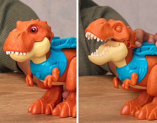 PAW Patrol - T-Rex Timmy met Geluid + Rex Figuur - Hoogte 15 cm - Paw Patrol Speelgoed vanaf 3 Jaar - Paw Patrol Dino Movie - Dino Film - Dinosaurus Speelgoed - Dinosaurussen - T Rex Figuren — cadeau in Spellen & Speelgoed - foto 3
