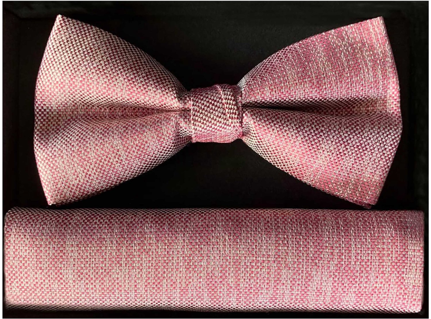 LINDENMANN heren set strikje met pochet - rood