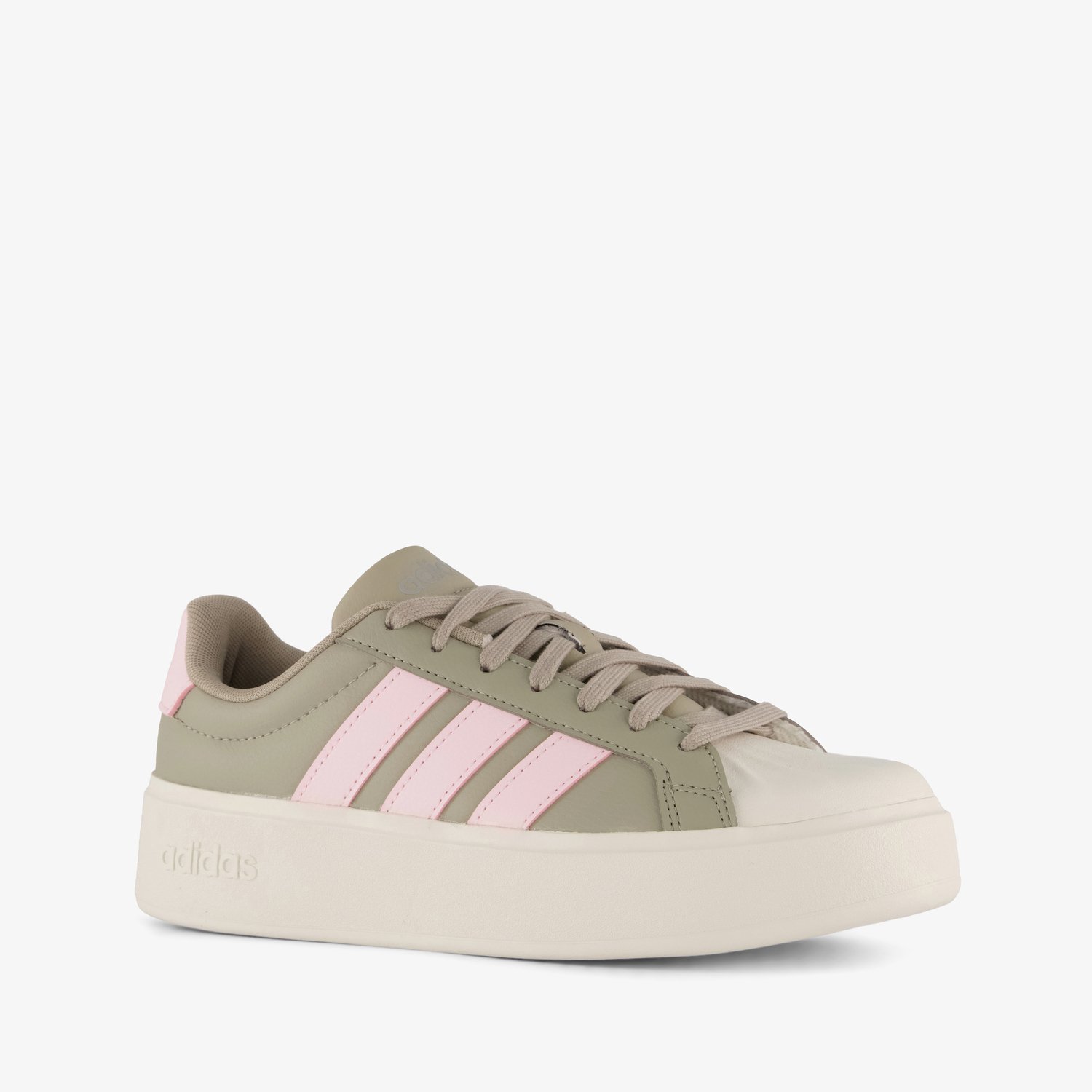 Adidas Streettalk Bold kinder sneakers olijfgroen – Uitneembare zool