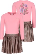 B.Nosy Y608-5857 Jurk meisjes roze - Maat 134-140