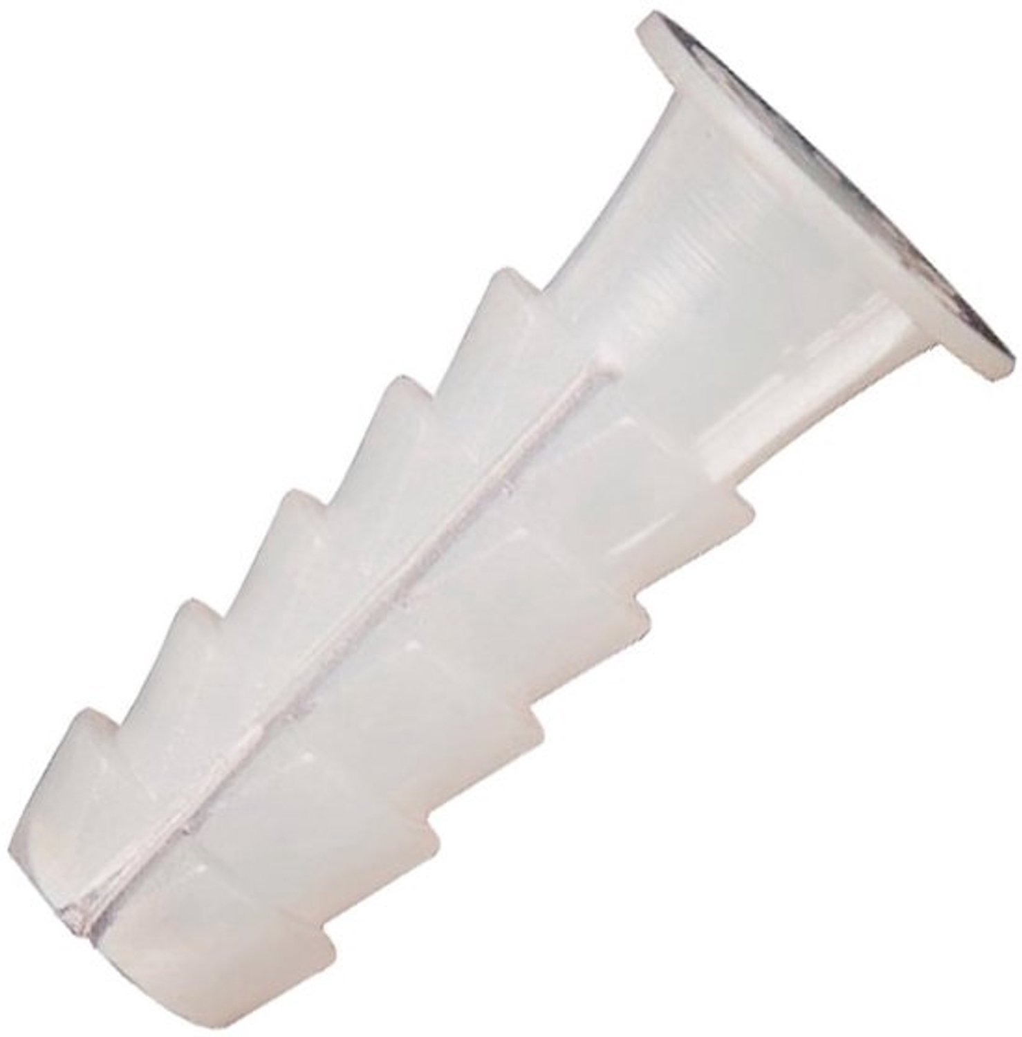 Kunststof Pluggen - Muurankers Bevestiging - Solide Ophangen - Dubbele Expansie Rand - 7 mm Diameter - Wit