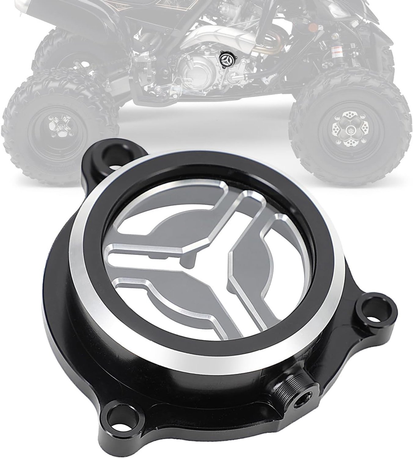Oil Filter Cover for Raptor 700 2006-2025 and 700R 2009-2025 ATV Black - ShopVlot