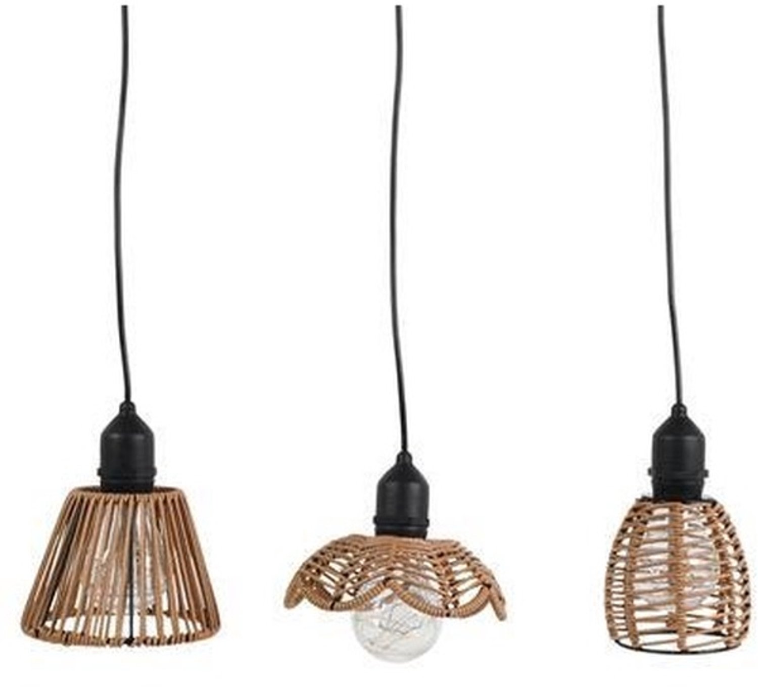 Countryfield LED hanglamp bruin - sfeervolle kinderlamp kunststof 16cm.
