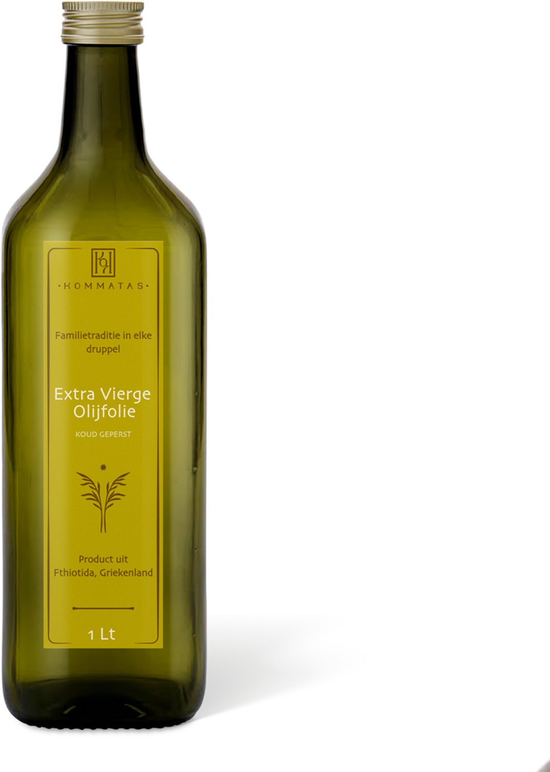 KOMMATAS Extra Vierge Olijfolie 1L - Koudgeperst - Grieks