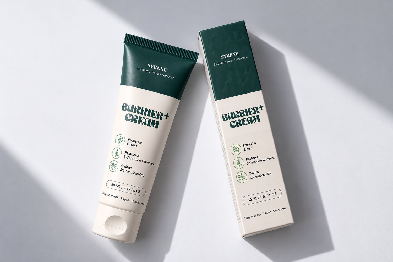 Syrene Barrier+ Cream - dag en nacht creme - voor droge , combinatie en normale huid - Intens kalmerend