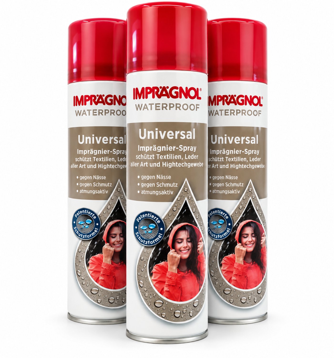 Imprägnol Waterproof Universal Impregneerspray – Voor Textiel & Leer – Water- en Vuilafstotend – 3 x 400 ml