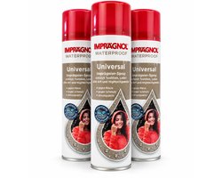 Imprägnol Waterproof Universal Impregneerspray – Voor Textiel & Leer – Water- en Vuilafstotend – 3 x 400 ml