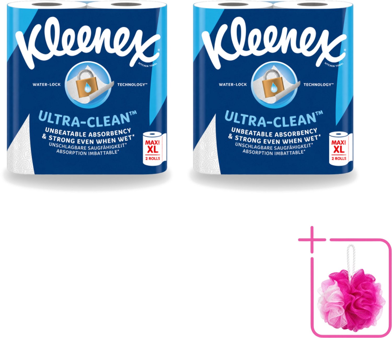2 x Kleenex - Keukenpapier - Ultra Clean - Maxi XL - Absorberend - 2 Rollen - Bulkverpakking - Kleenex Keukenpapier - Keukenpapier