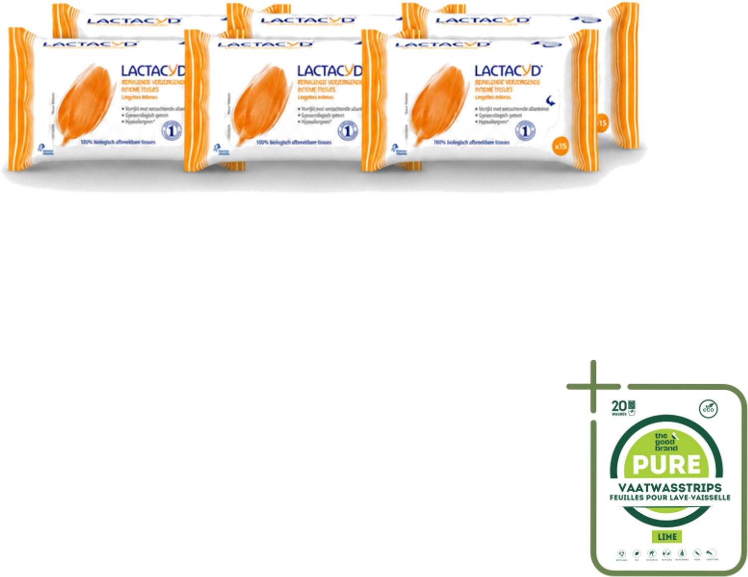 6 x Lactacyd Classic - Intieme Doekjes - Reinigend - Biologisch Afbreekbaar - 15 Doekjes - Grootverpakking - Intieme Doekjes - Reiniging Intieme Zone - Biologisch Afbreekbaar - Allantoïne - Melkzuur