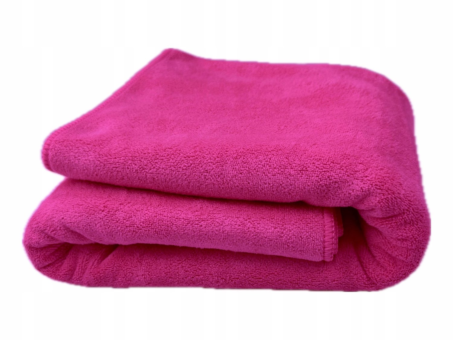 Sneldrogende Microvezel Handdoek Pluche 400gsm 50x100cm - Fuksja